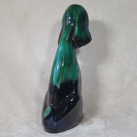 Vintage 14" Blue Mountain Pottery dog puppy hound collectible figure clay decor - Picture 4 of 12
